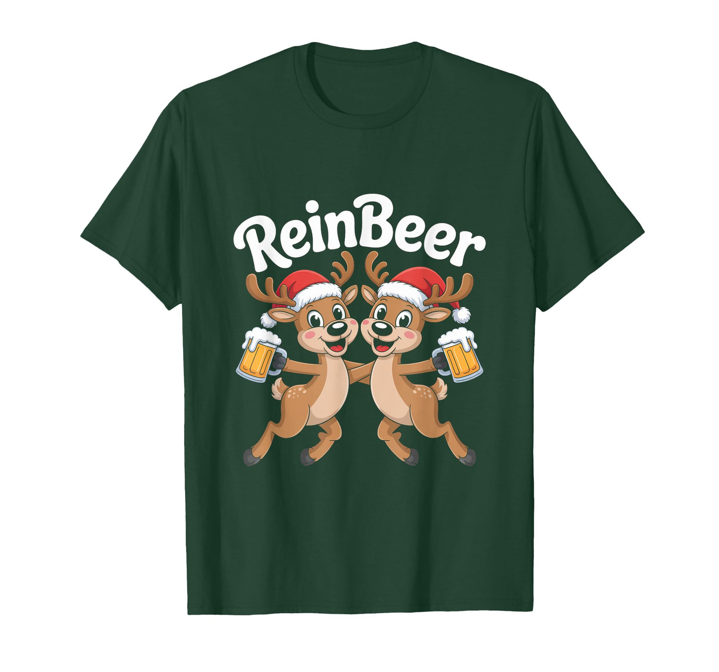 Reinbeer Reindeer Christmas Santa Fun T-Shirt
