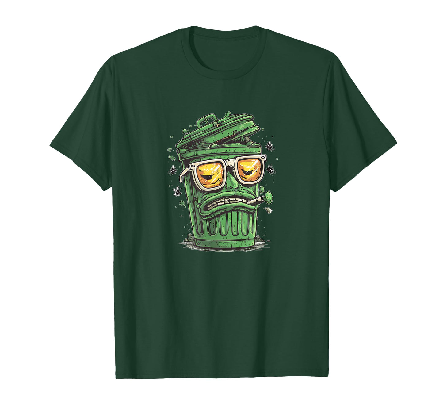 Funny Trash Can with Bold Shades Costume T-Shirt