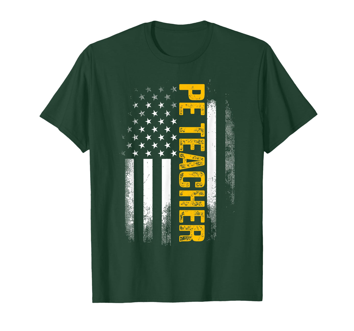 PE Physical Education Teacher Flag Gifts Men Women T-Shirt