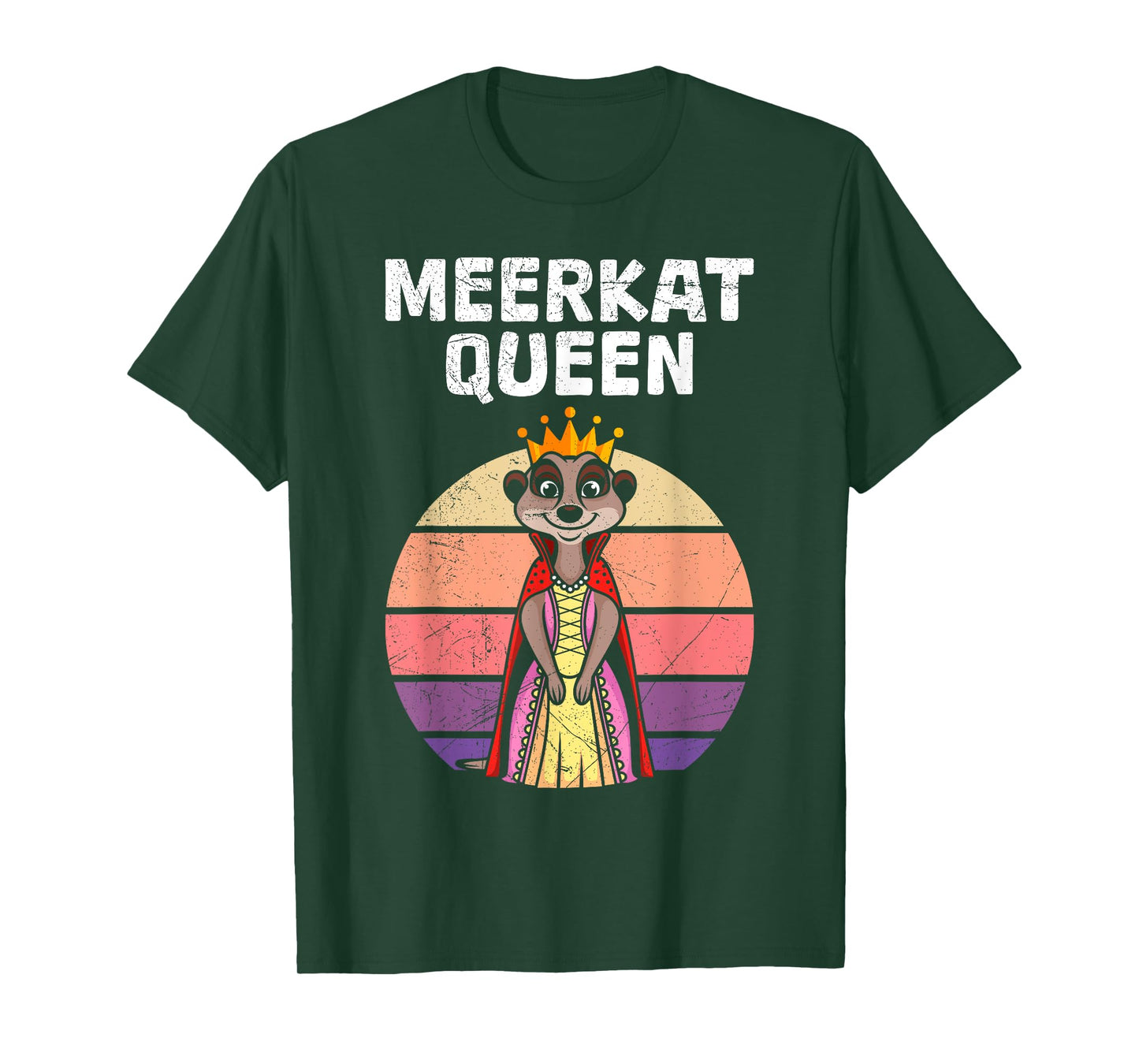 Meerkat Costume MEERKAT QUEEN Retro Funny Meerkats T-Shirt