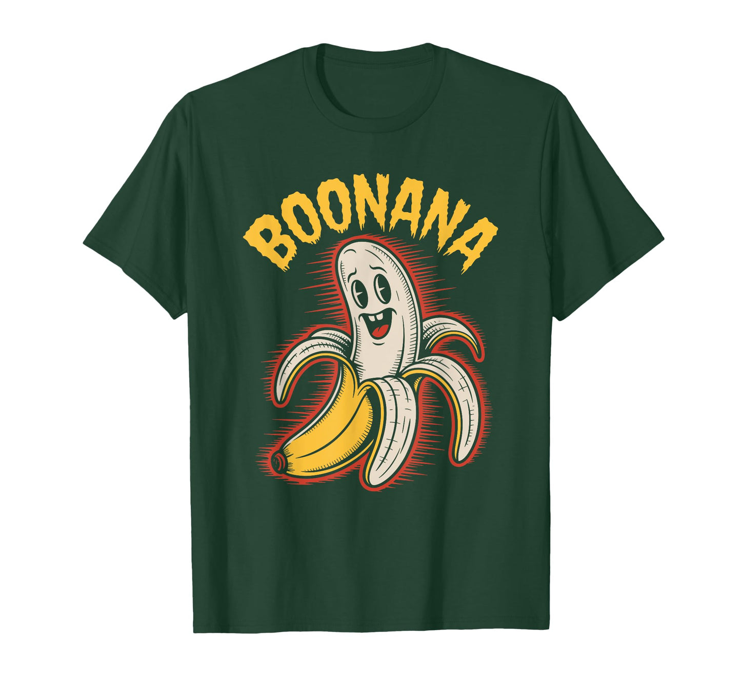 Boonana Funny Banana Ghost Spooky Halloween Costume T-Shirt