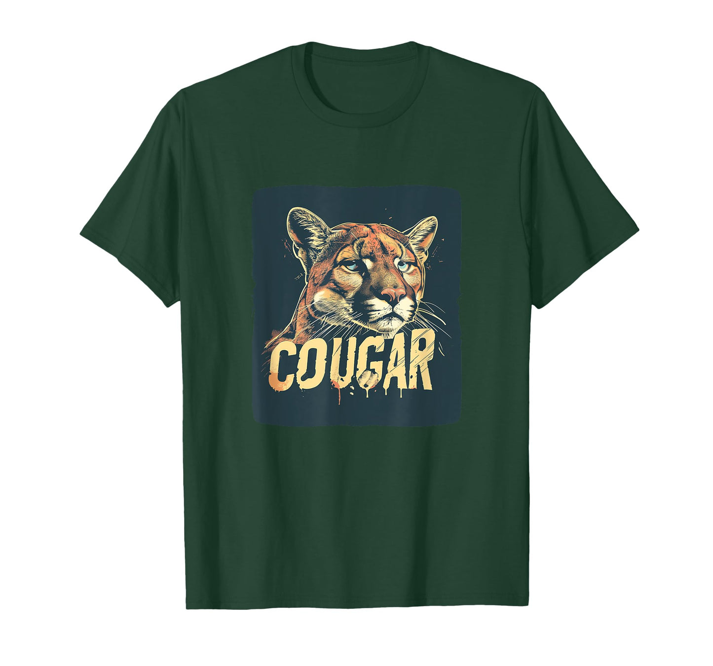 Pretty Cougar Face Outfit for Cougars Boys and Girls T-Shirt