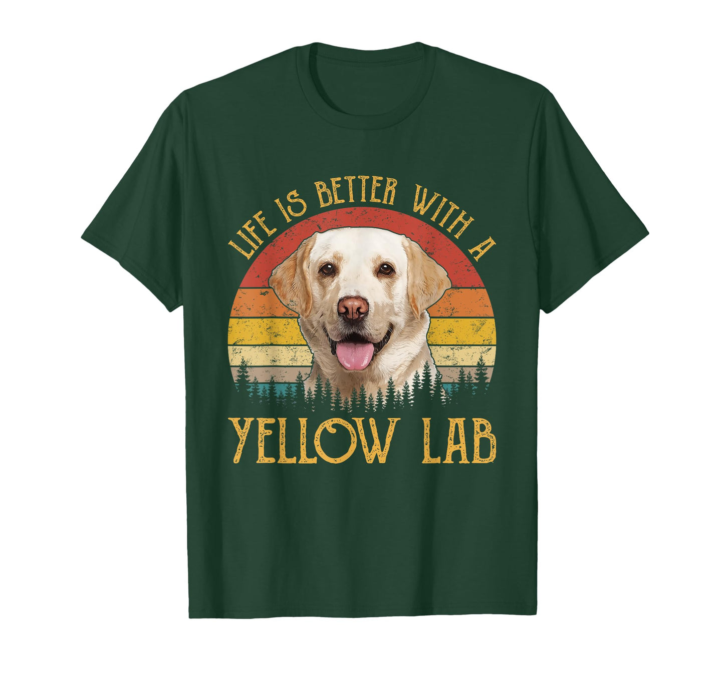 Life is Better with A Yellow Lab Dog Labrador Retriever Men Women Girls Kids T-Shirt