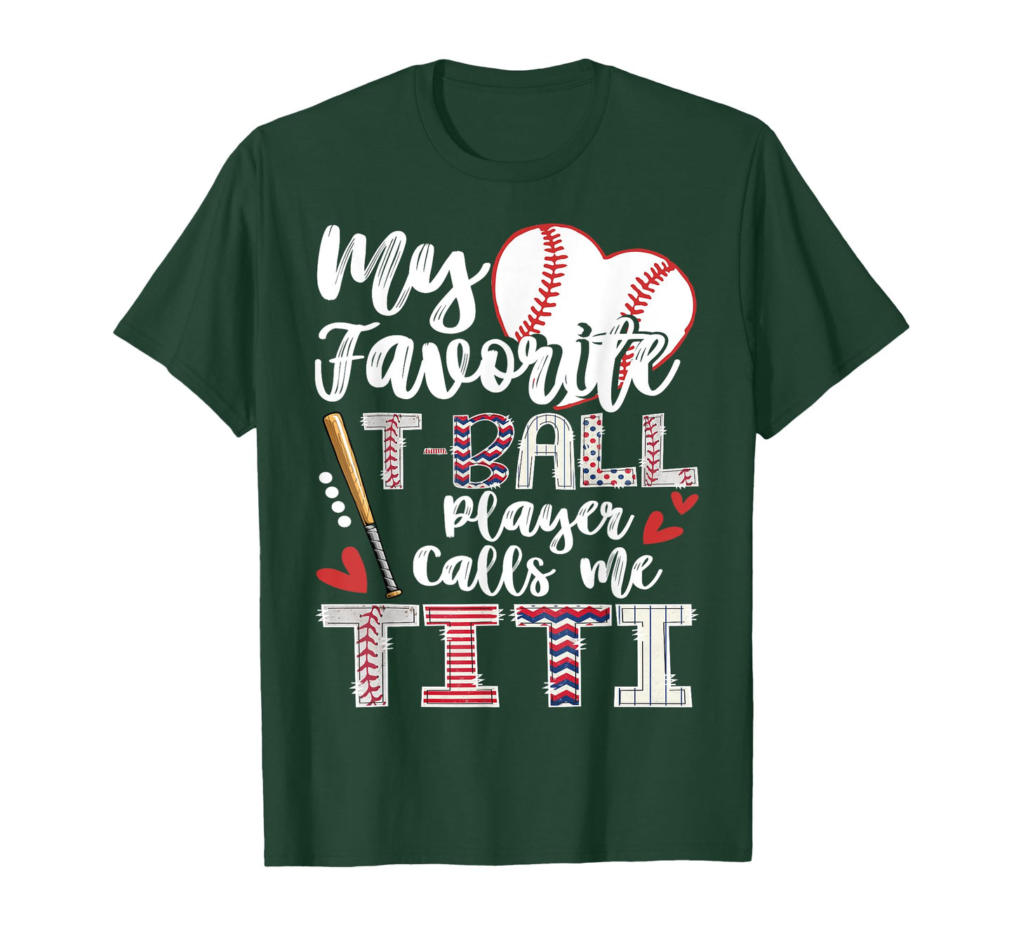 My Favorite T-Ball Player Calls Me Titi Of Baller T-Shirt