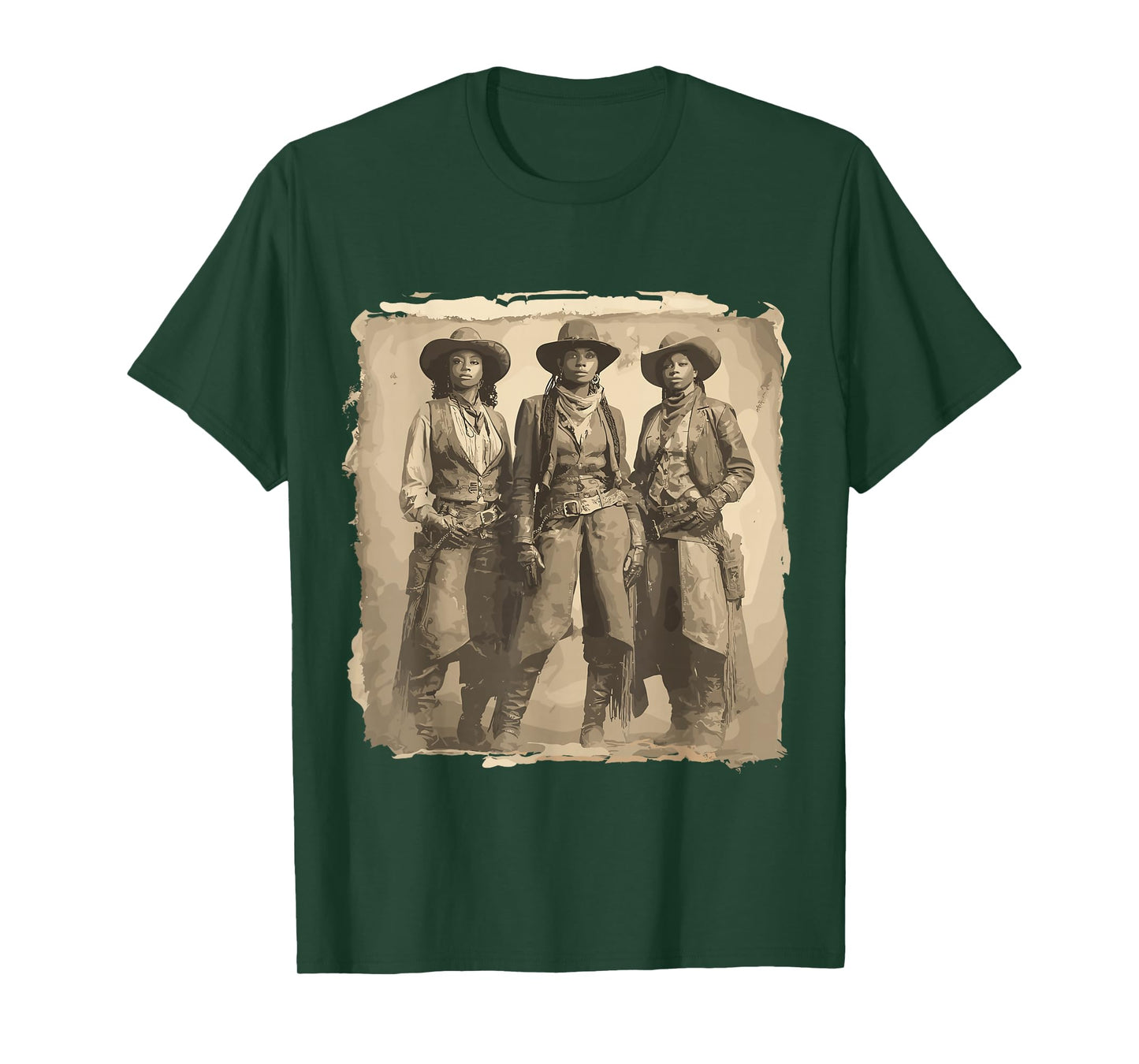 Vintage Black African American Cowgirl Western Country Rodeo T-Shirt