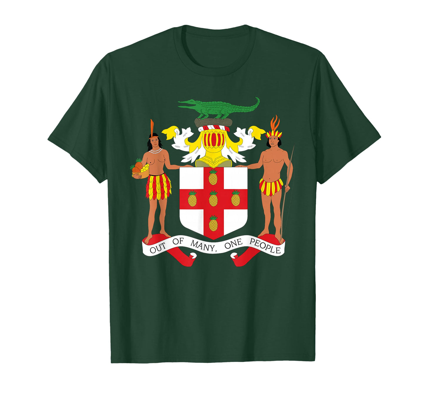 Jamaican Coat of Arms T Shirt, Coat of Arms of Jamaica Shirt T-Shirt