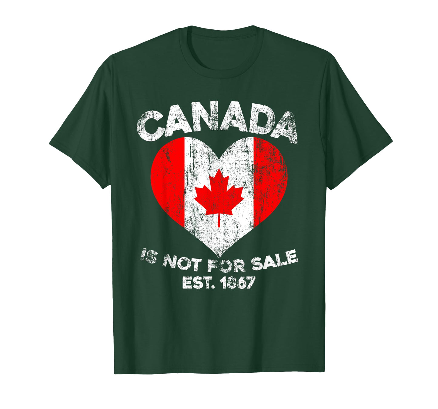 Canada is Not For Sale EST. 1867 Canada Flag Proud Canadian T-Shirt
