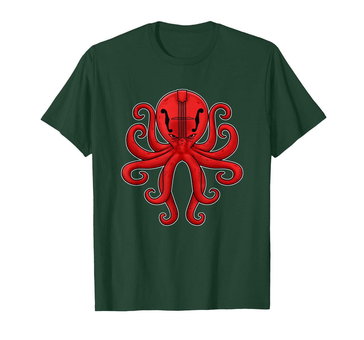 Octopus Mandolin Shirt Men Bluegrass Gifts Country Music T-Shirt