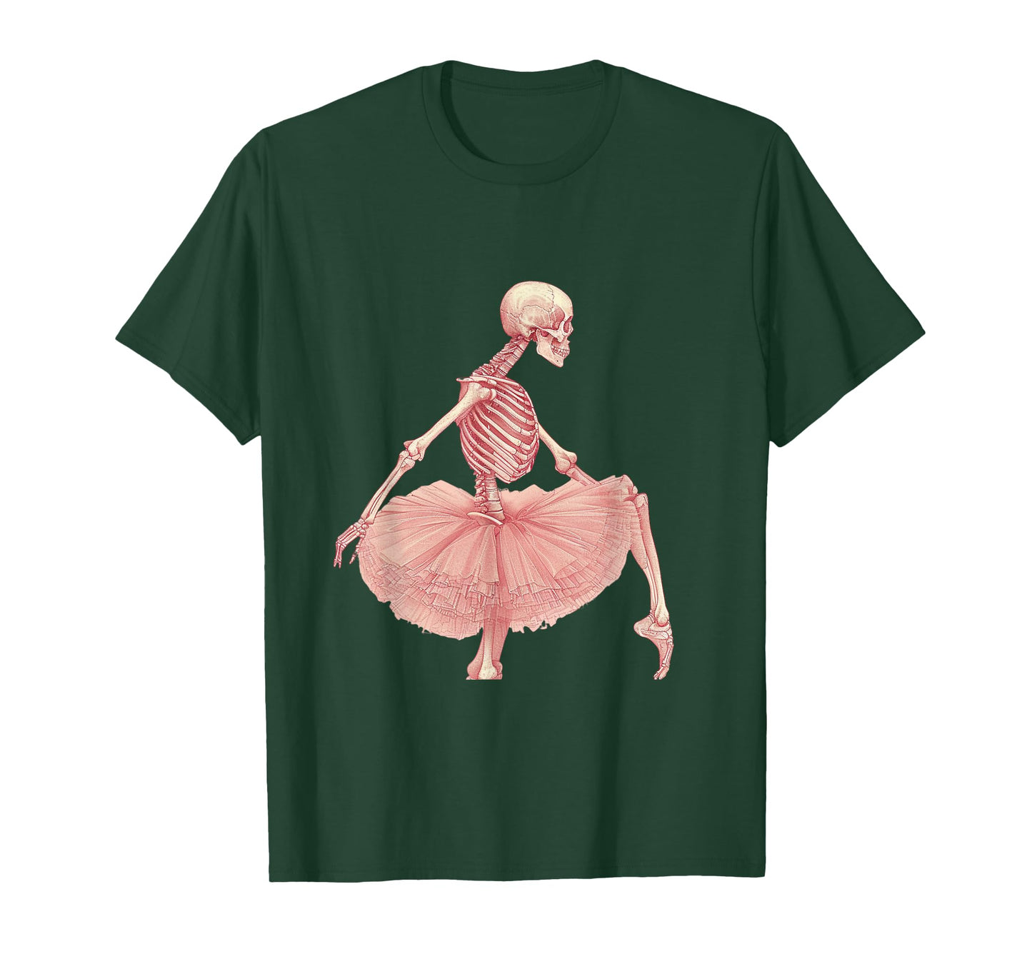 Skeleton Ballerina Art Ballet Skeleton Design Dance of Death T-Shirt