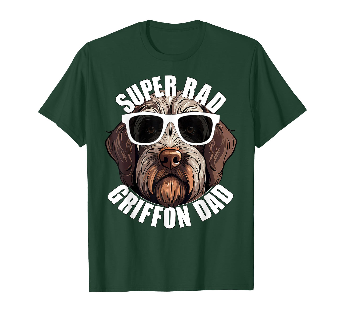 Wirehaired Pointing Griffon Dad Cute Super Rad Puppy Dog T-Shirt