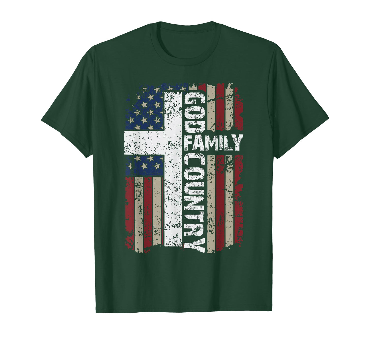 God Family Country Freedom Patriotic Country Music Lover Men T-Shirt
