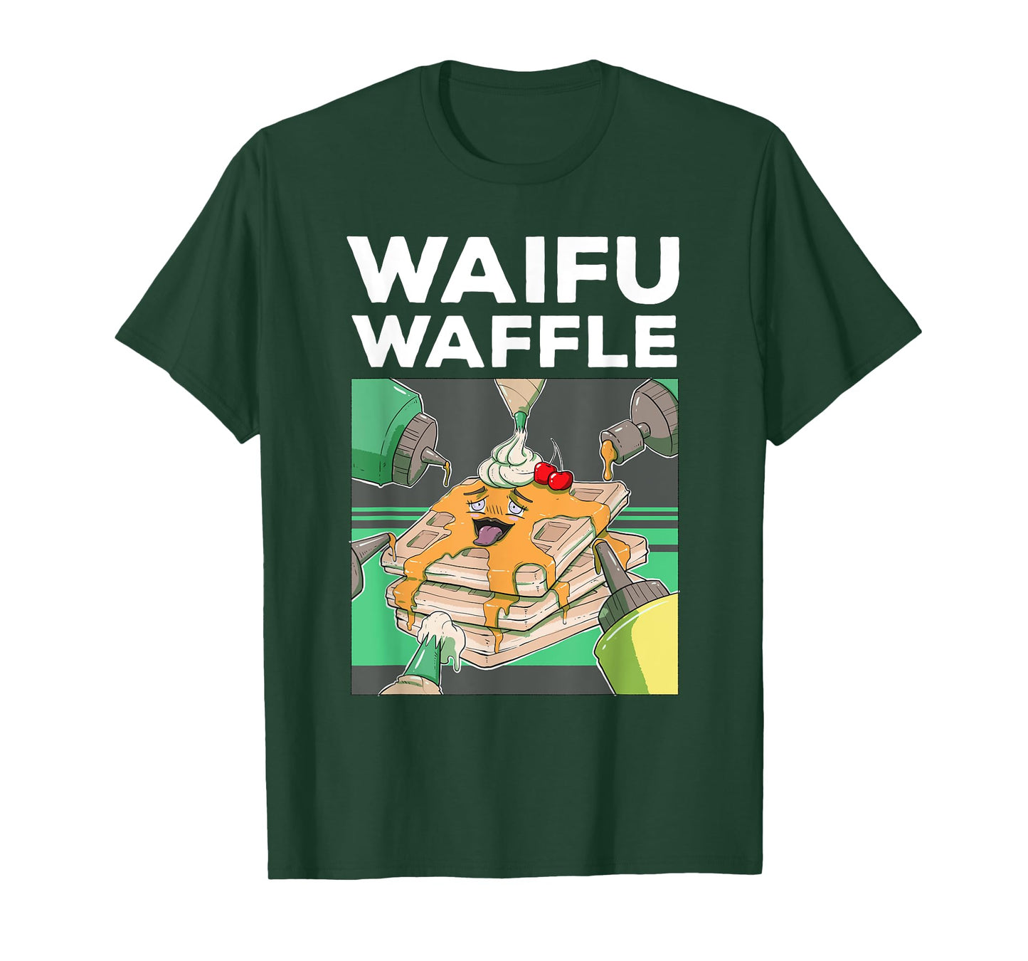 Otaku Ahegao WAIFU WAFFLE Ecchi Etchi Hentai Lewd Great Gift T-Shirt