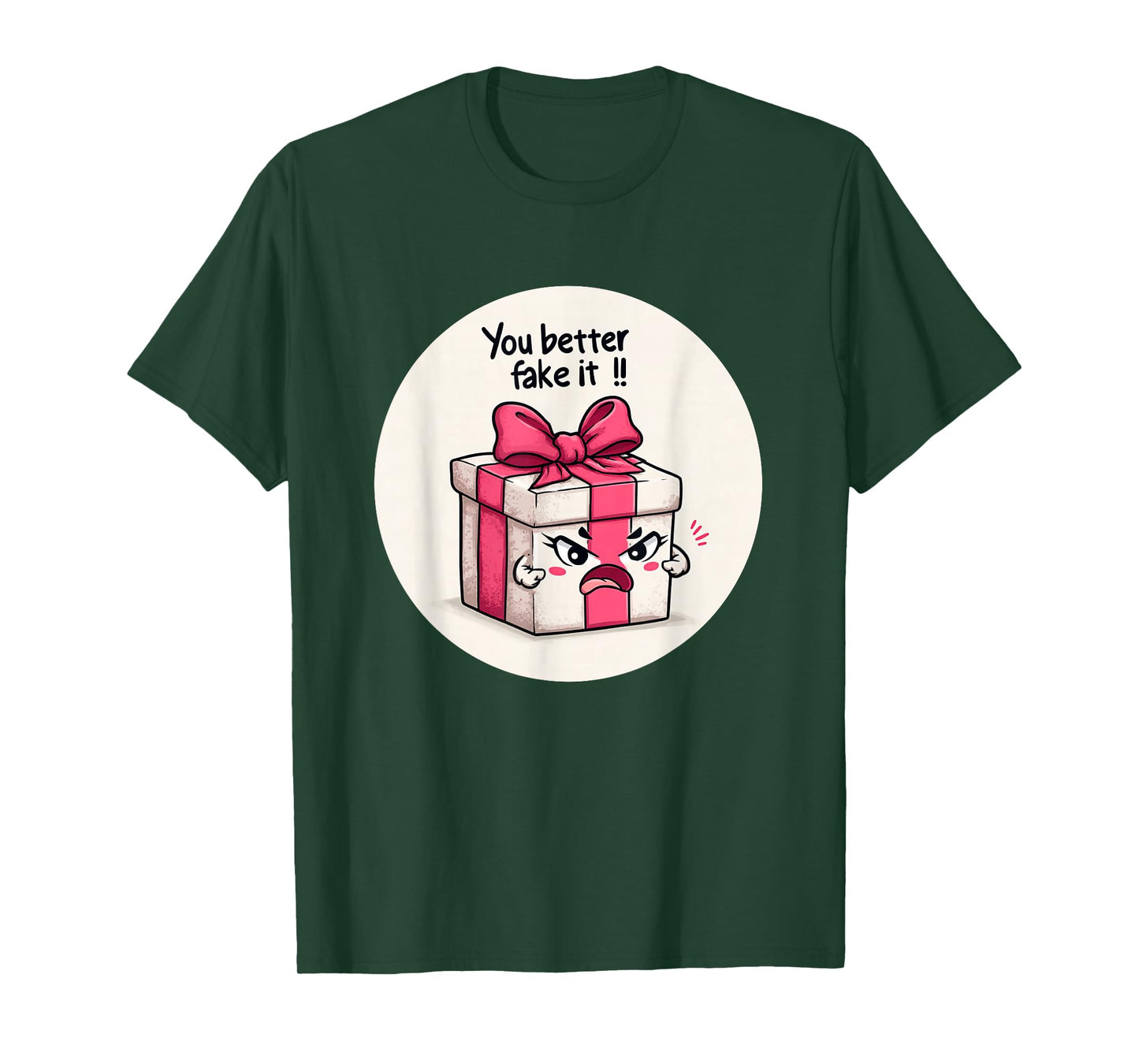 You Better Fake it Christmas Statement Costume T-Shirt