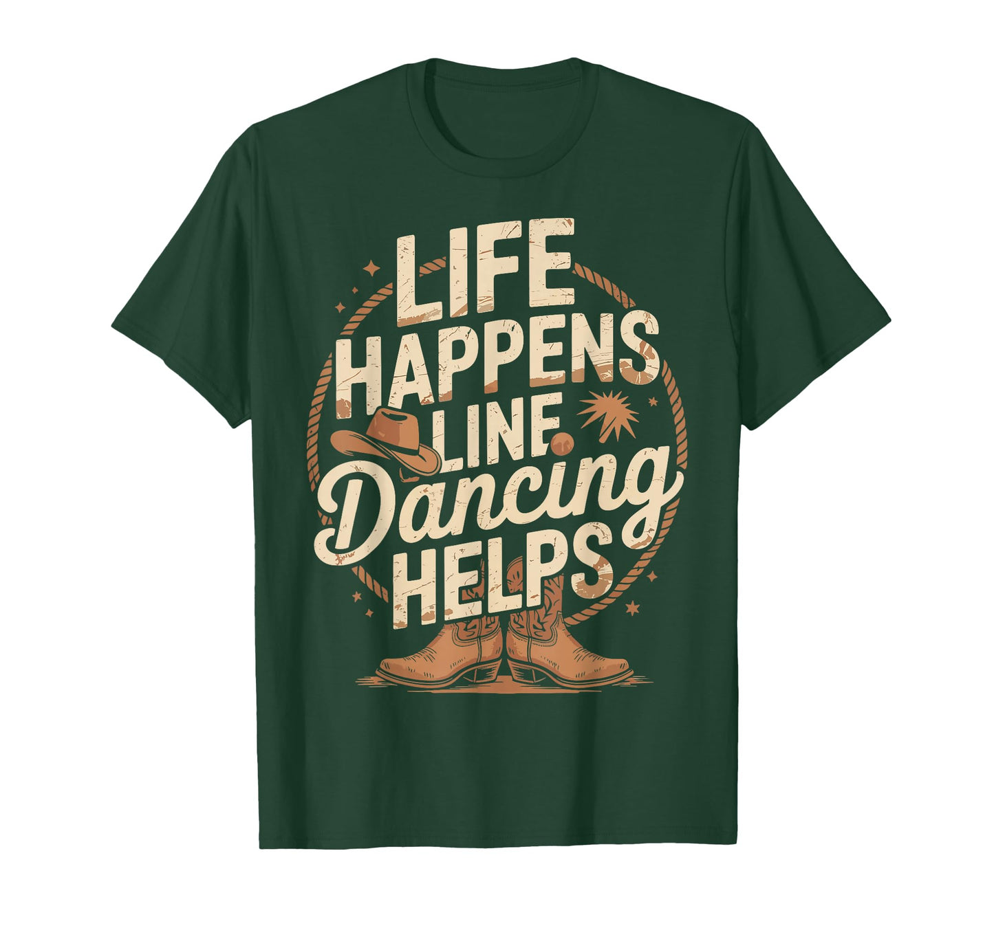 Life Happens Line Dancing Helps T-Shirt