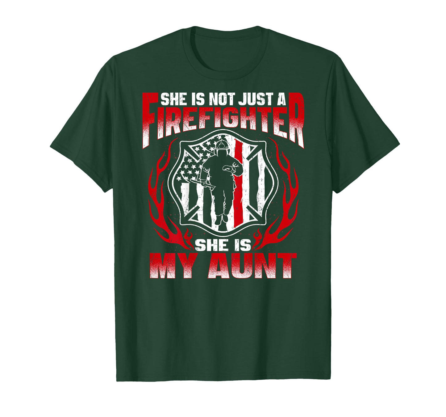 My Aunt Is A Firefighter Hero Proud Fire Niece Nephew Gifts T-Shirt