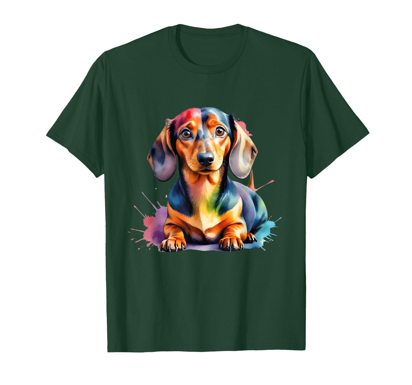 Colorful Wiener & Dachshund T-Shirt