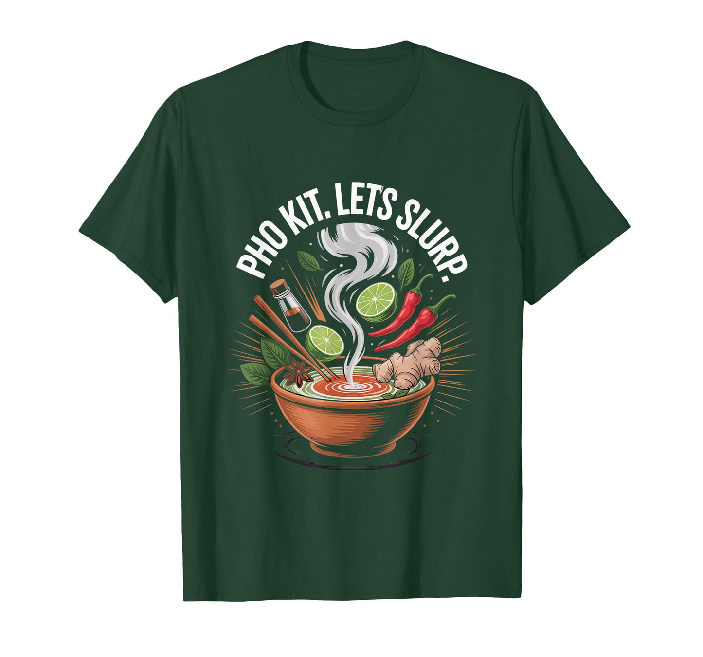 Pho Kit Soup Funny Pho Kit Vegan Pho Lover T-Shirt