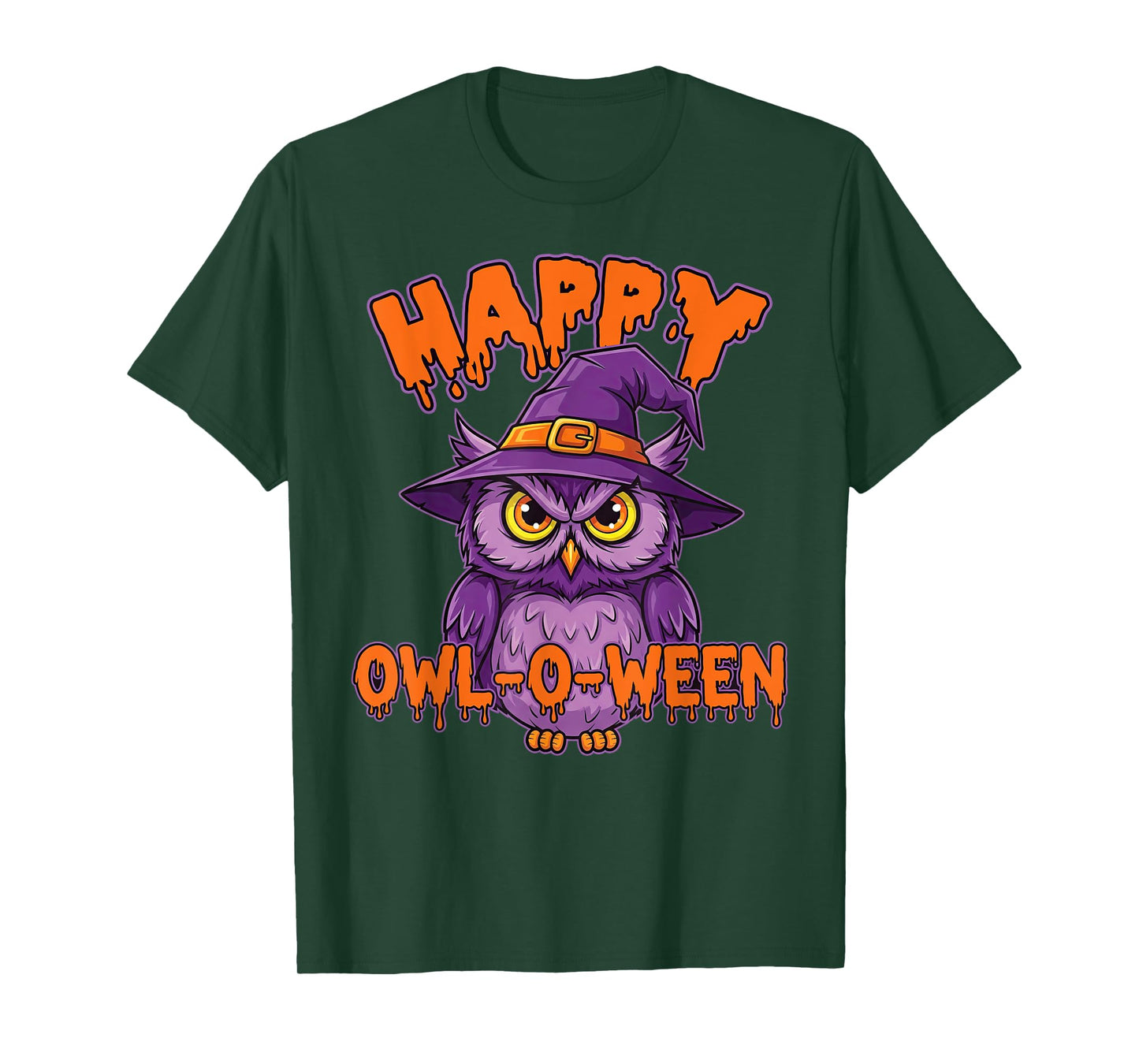 Happy Owl-O-Ween Spooky Owl Costume for Halloween Funny T-Shirt