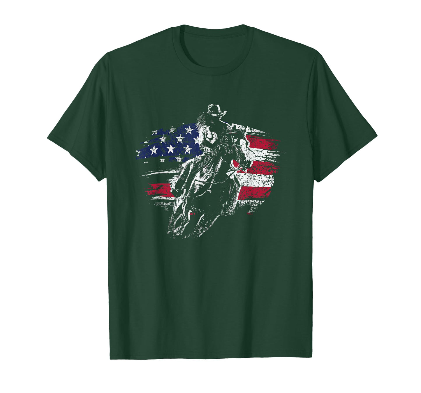 Patriotic Cowboy Rodeo Western Texas Cowboy T-Shirt