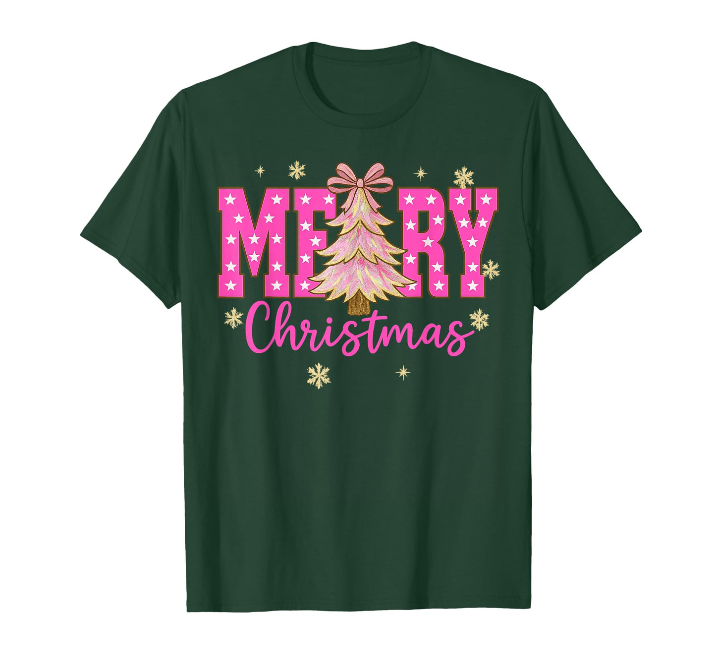 Merry Christmas Crew 2025 Funny Family Matching Christmas T-Shirt