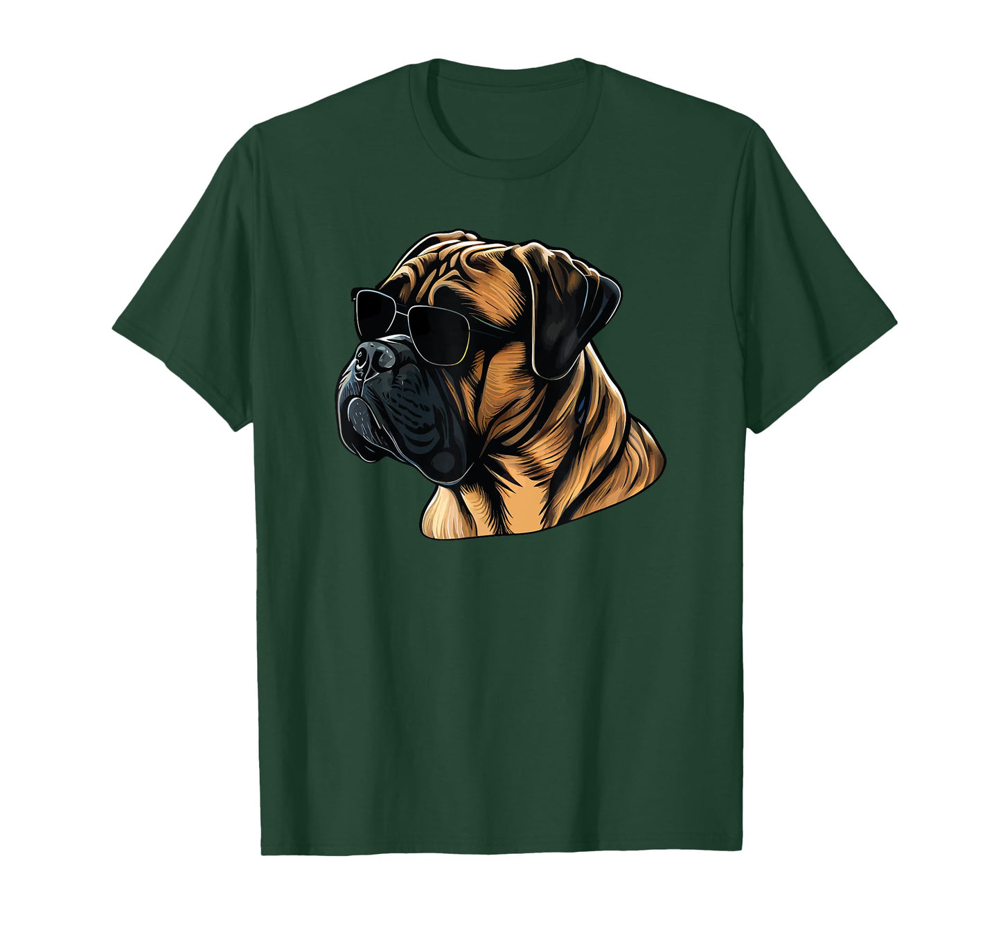 Dad Mom Cool Dog Sunglasses - Bullmastiff T-Shirt for Men Women