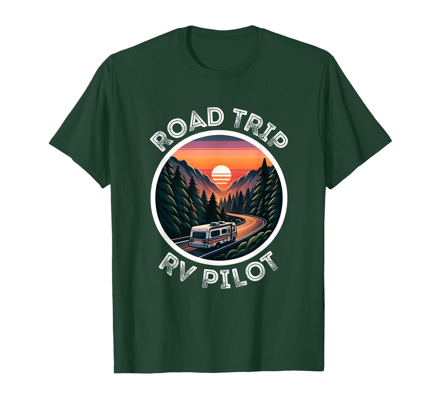 Cute Road Trip Rv Pilot, Awesome Camping RV Camper Apparel T-Shirt
