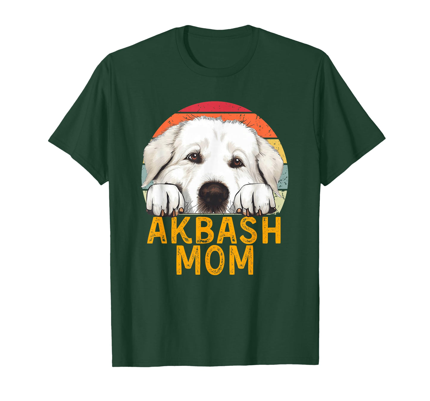 Akbash Dog Mom Funny Retro Vintage Pet Owner Lover T-Shirt