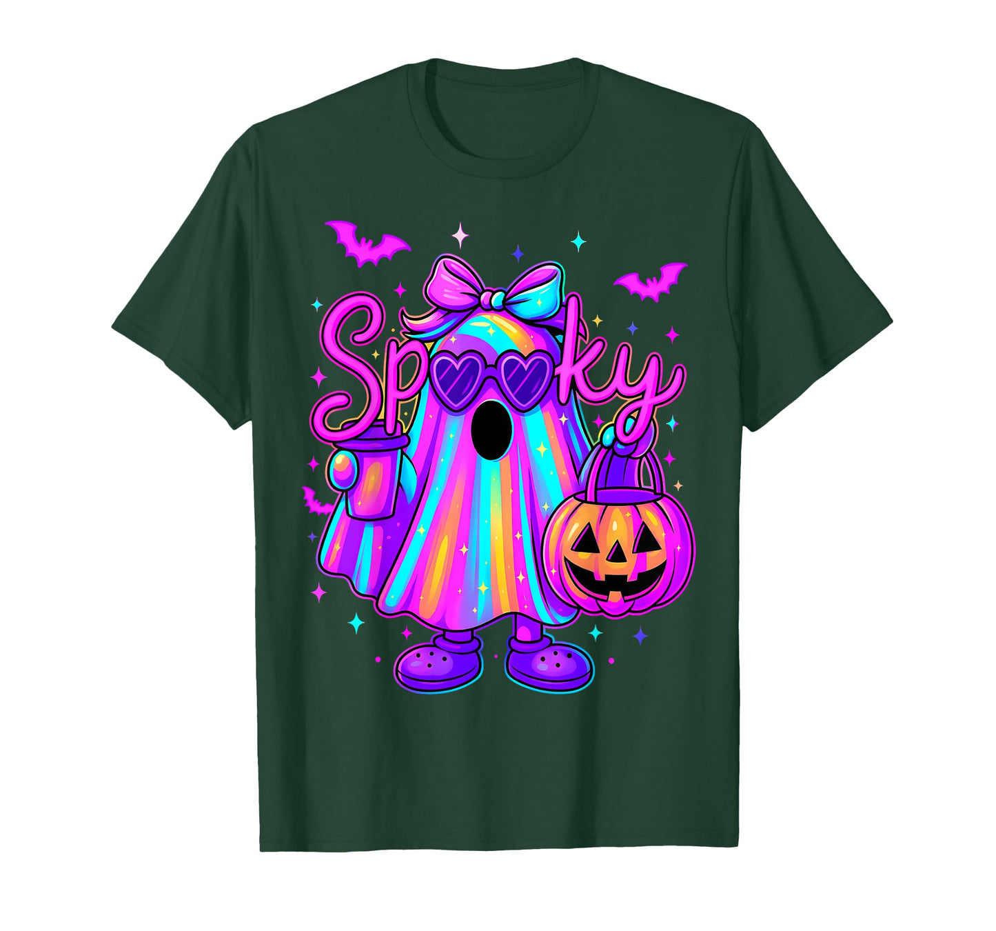 HUGvyn Halloween: Spooky Ghost Girl Pastel Pumpkin Trending T-Shirt