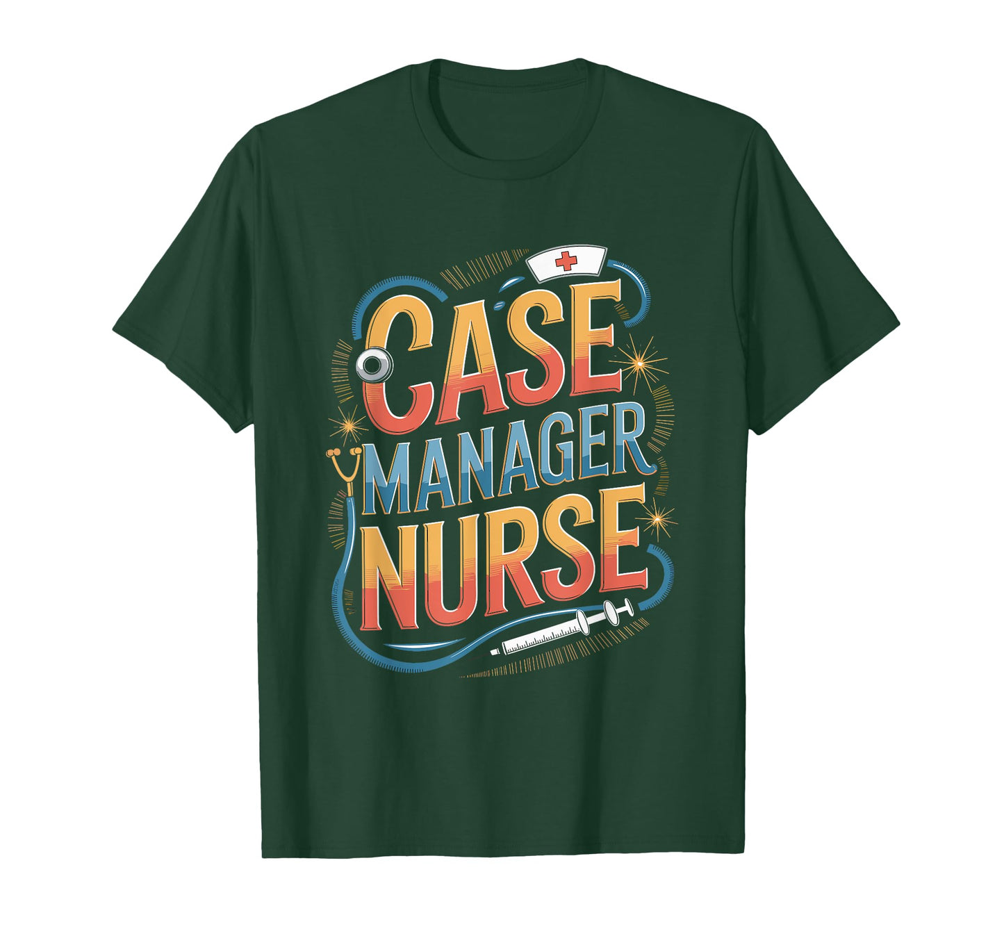 Nurse Case Manager Heart Design T-Shirt