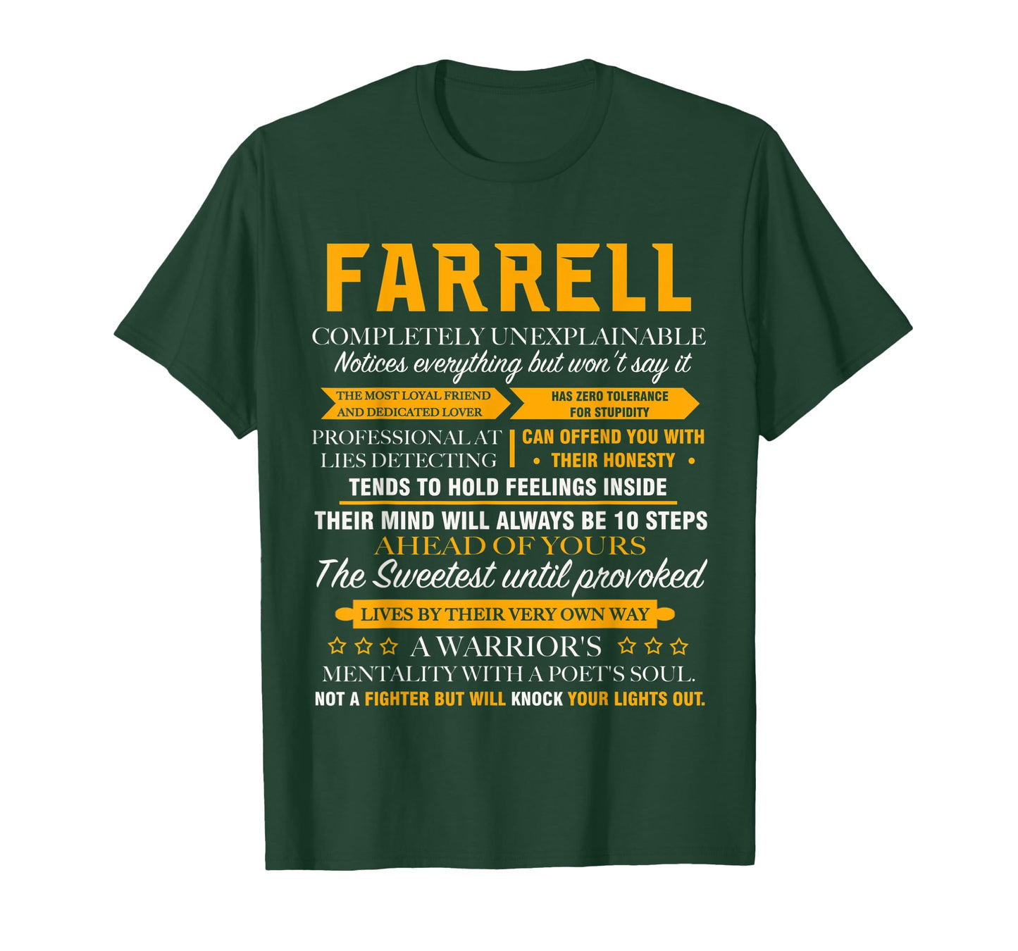 FARRELL completely unexplainable Front Print