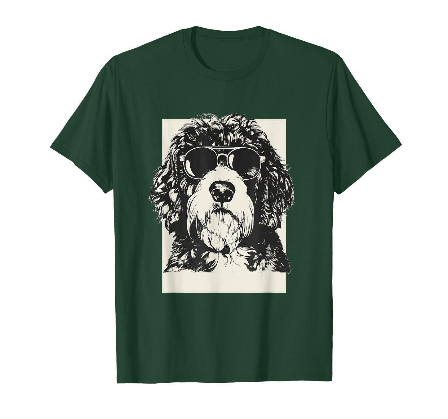 Saint Berdoodle Sketch Dog Funny Art Sketch Men Women Girls Kids T-Shirt