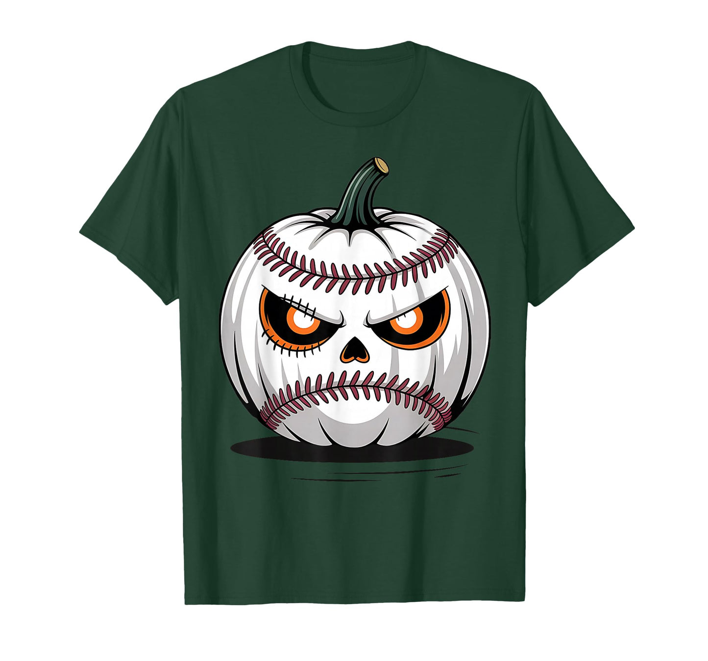 Angry Baseball Pumpkin for Halloween T-Shirt