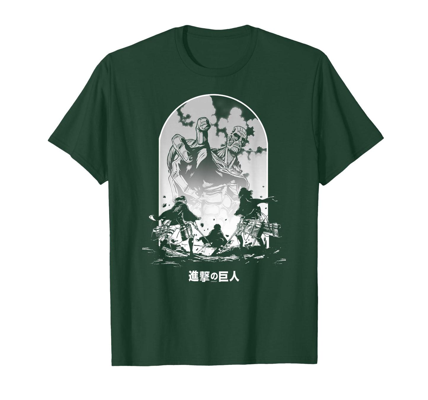 Attack on Titan Season 2 Colossal Titan Face Off Anime T-Shirt
