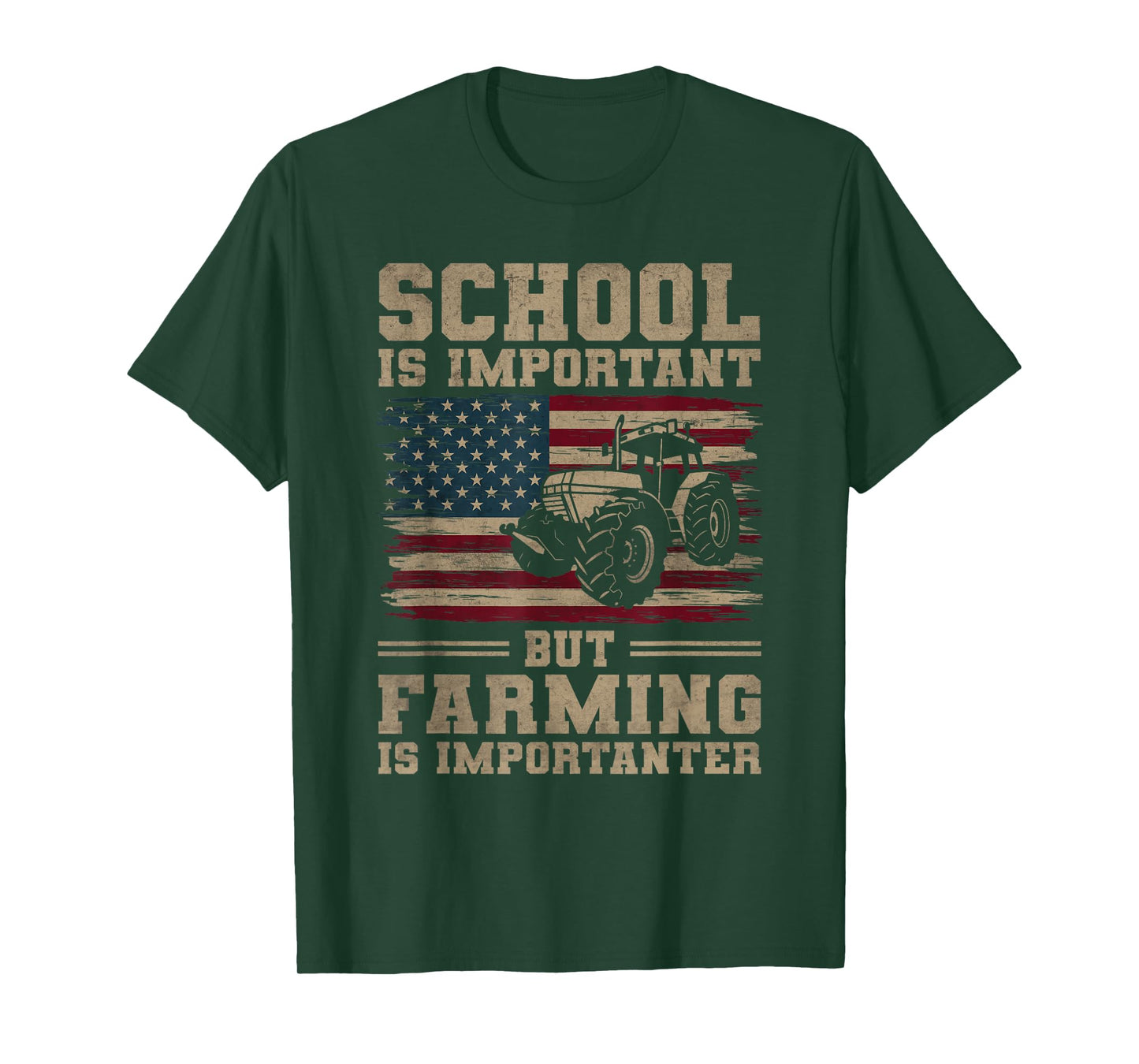 School Is Important But Farming Is Importanter T-Shirt