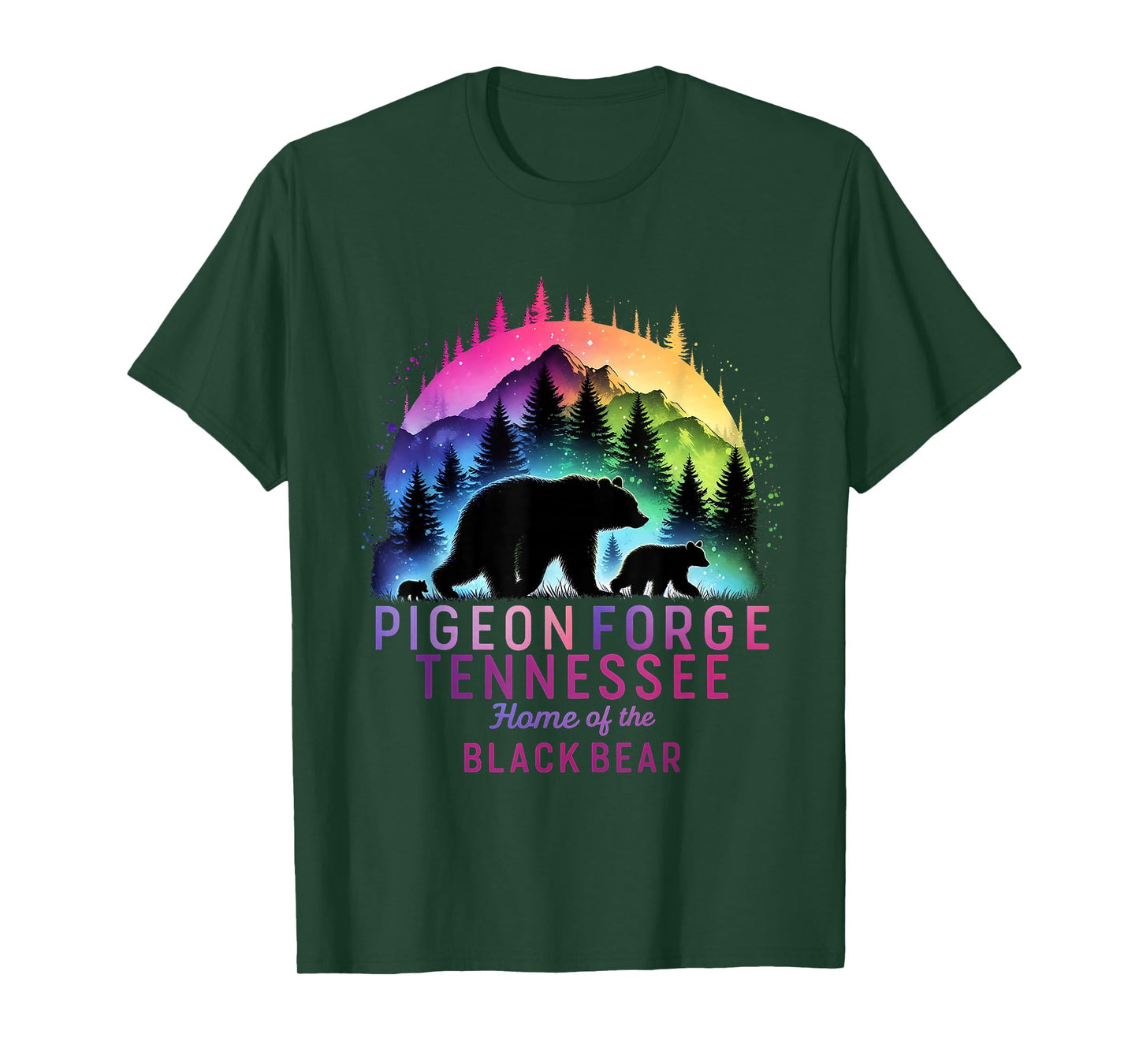 Home Black Bear Family Vacation Crew Pigeon Forge Tennessee T-Shirt