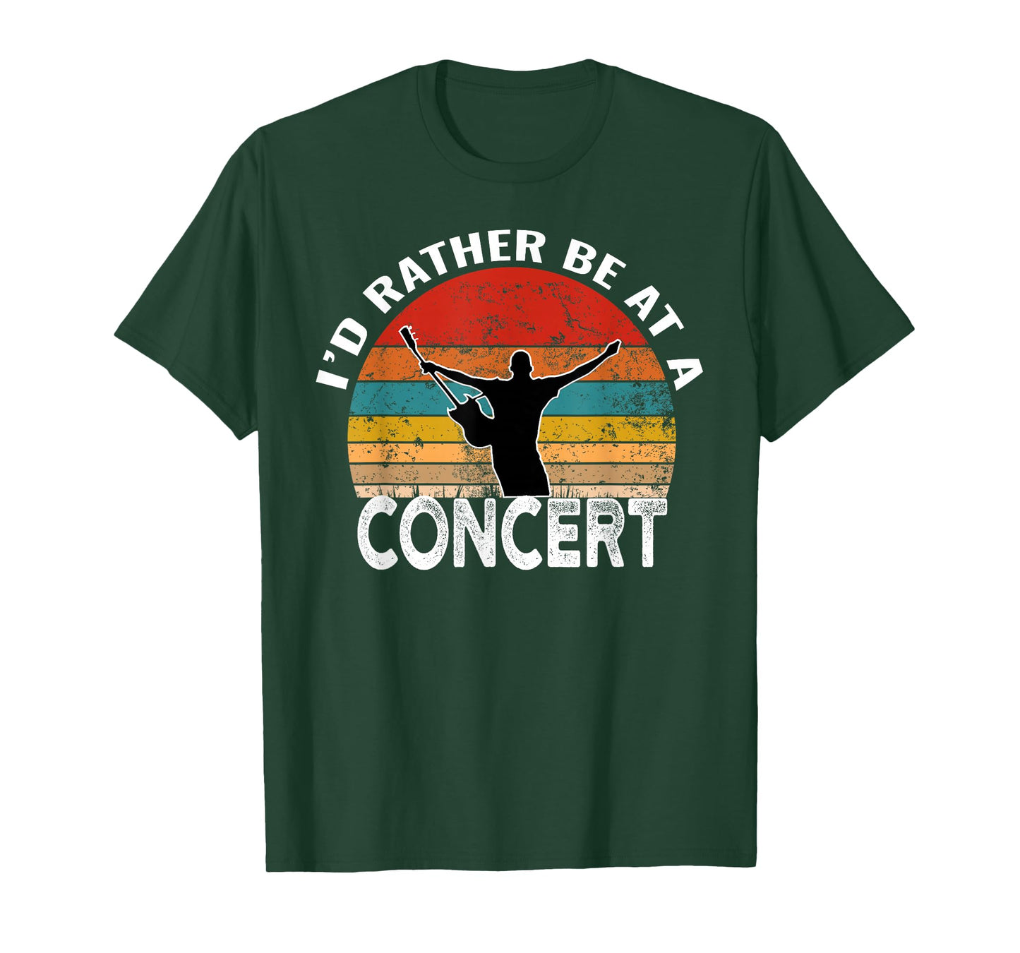 I'd Rather Be At A Concert Funny Music Concert Lover T-Shirt