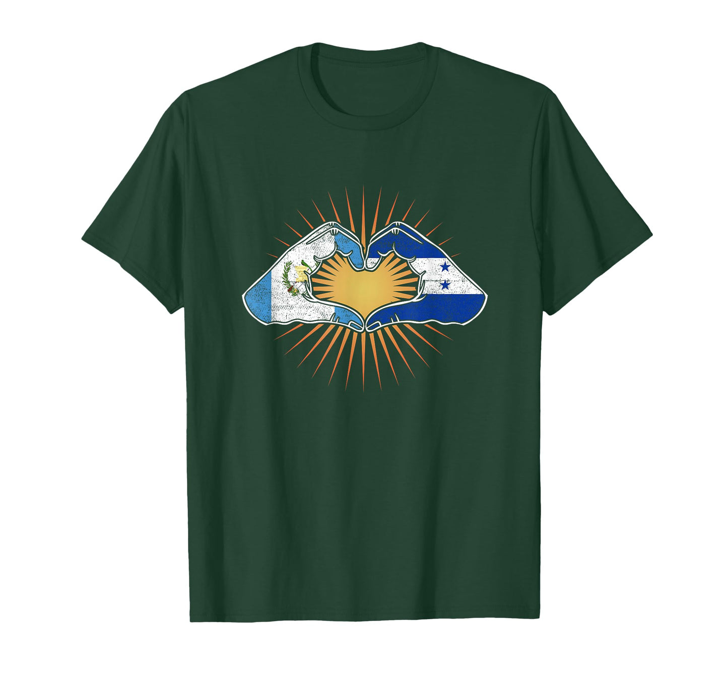 Guatemala and Honduras. Heart Hands T-Shirt
