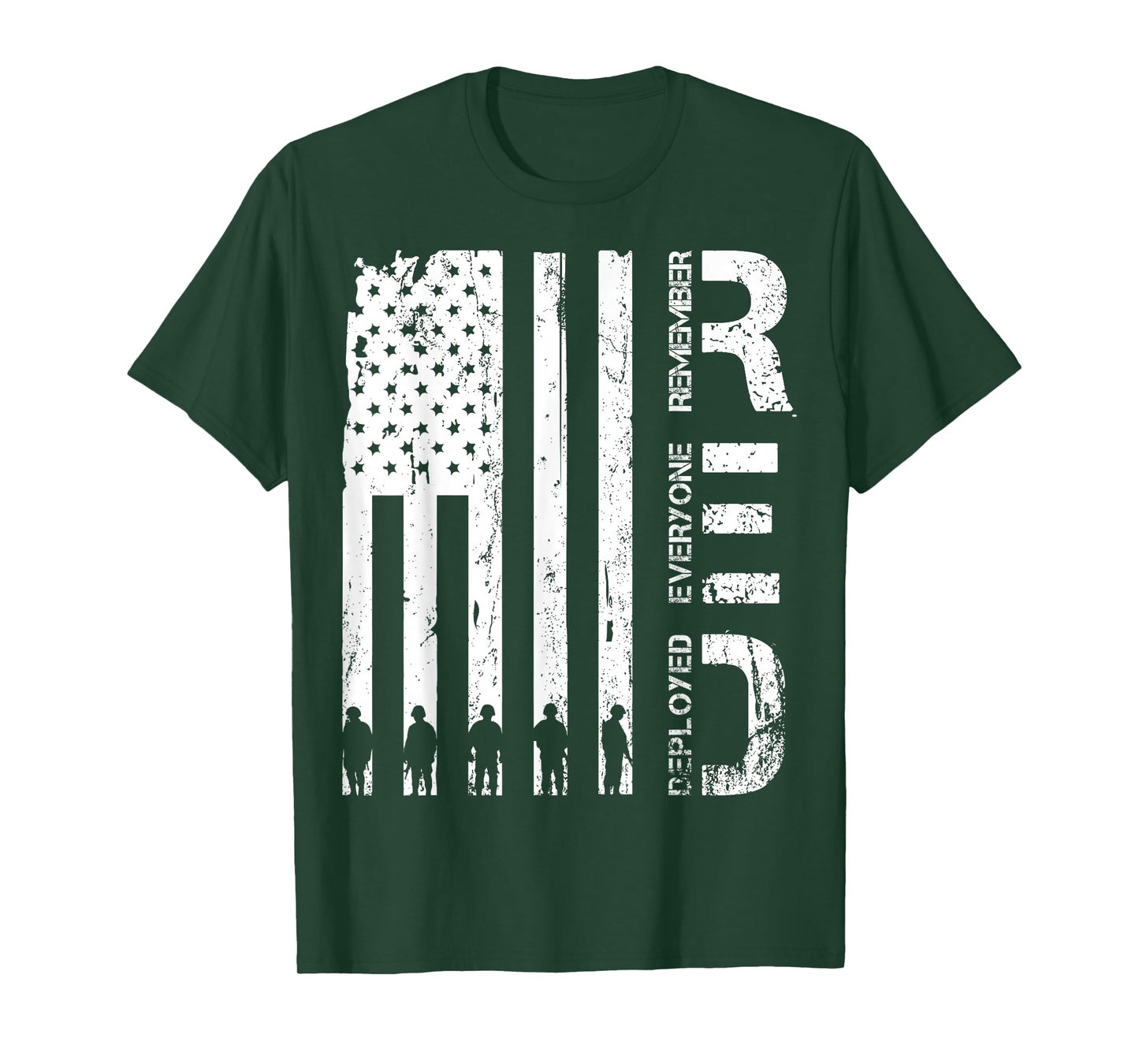 Red Remember Everyone Deployed Military Friday Wear Veterans T-Shirt