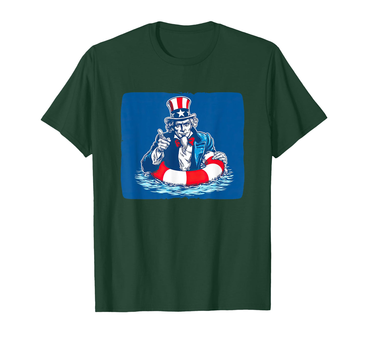 US Pool Ring Costume with Sam for Summer Vacation T-Shirt