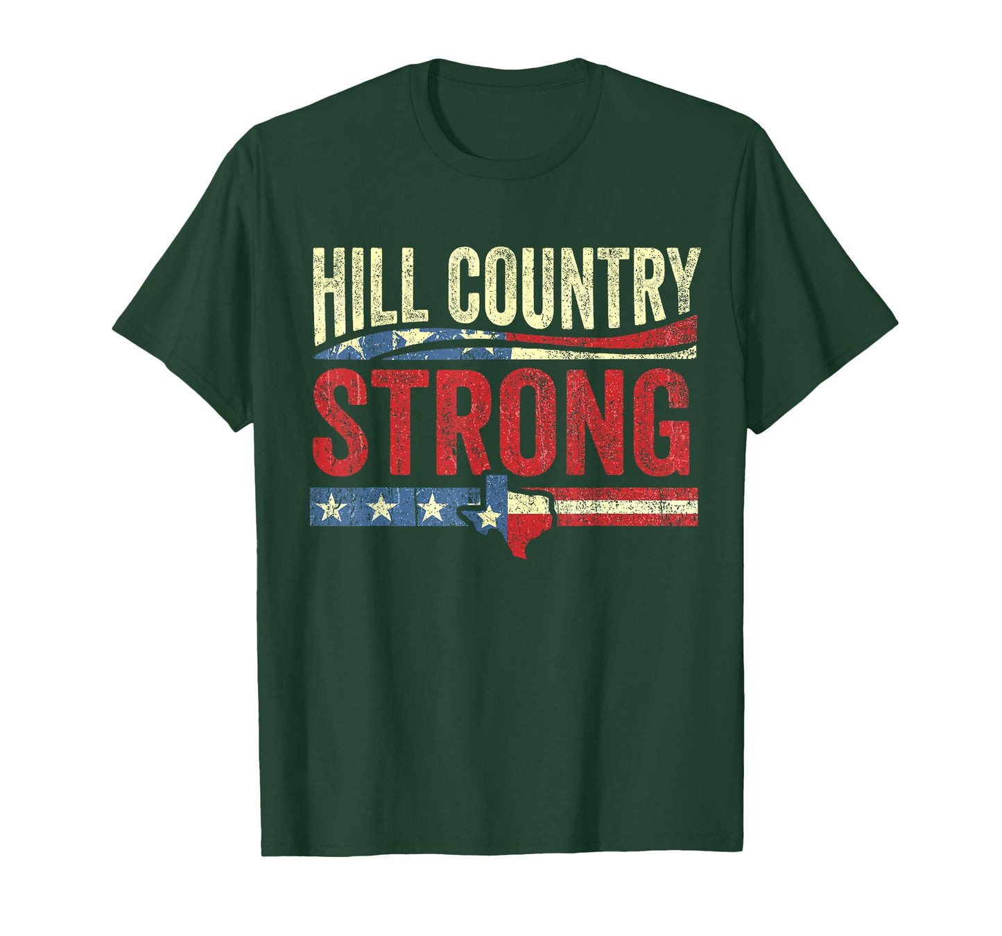 Retro Hill Country Strong- Texas T-Shirt