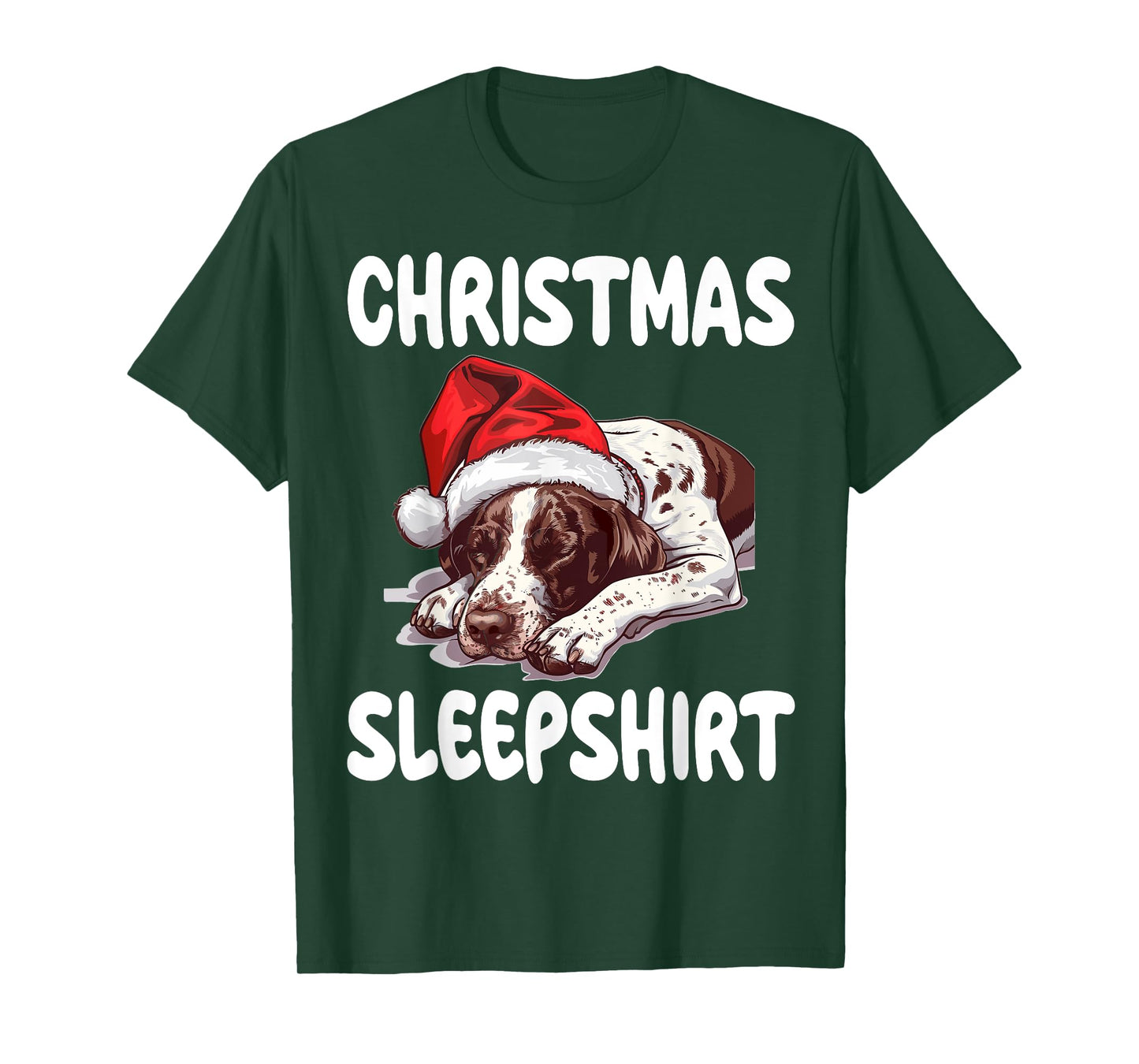Cute German Shorthaired Pointer Dog Official Christmas T-Shirt