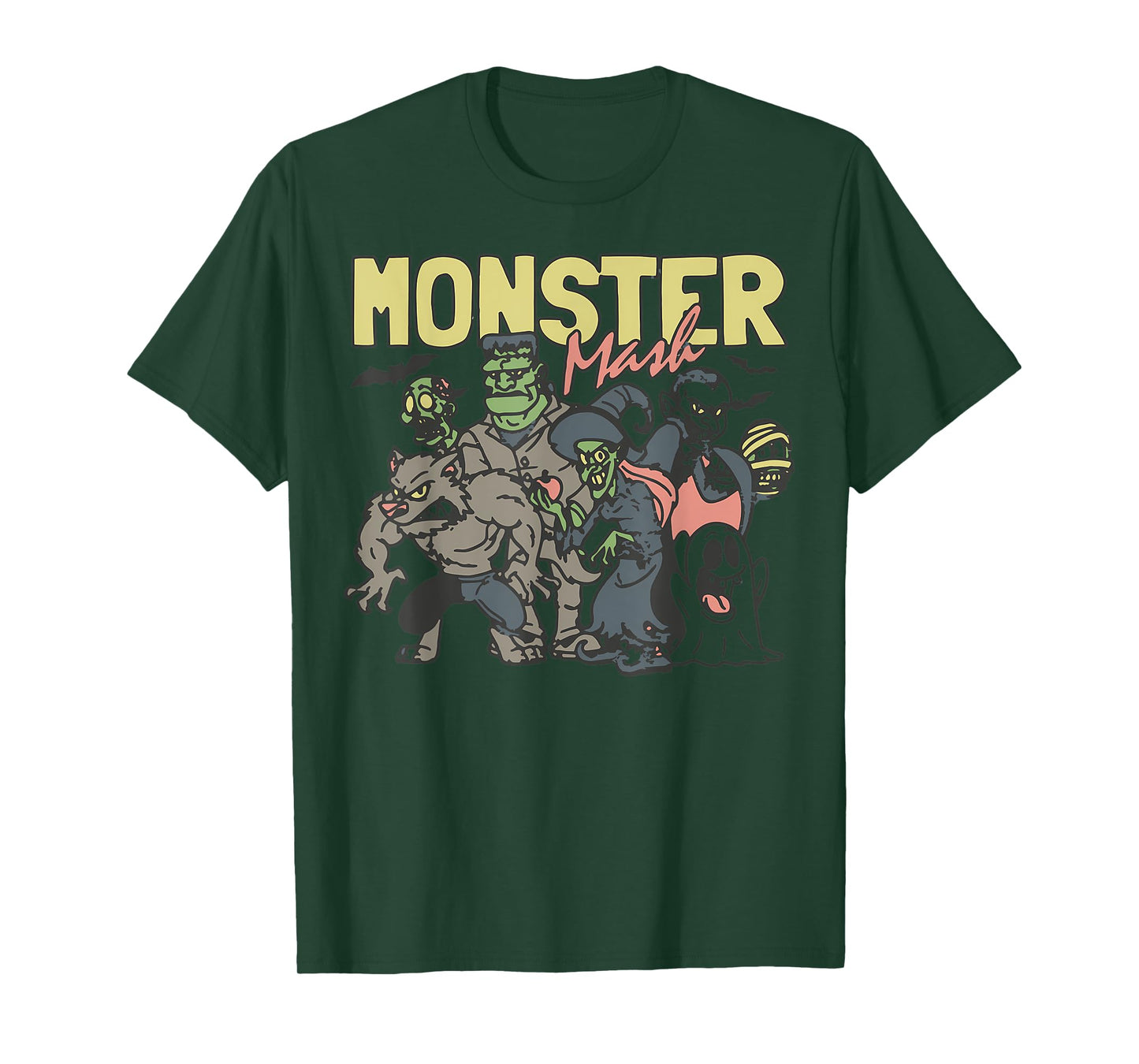 Monster Mash Vintage Ghost Halloween T-Shirt