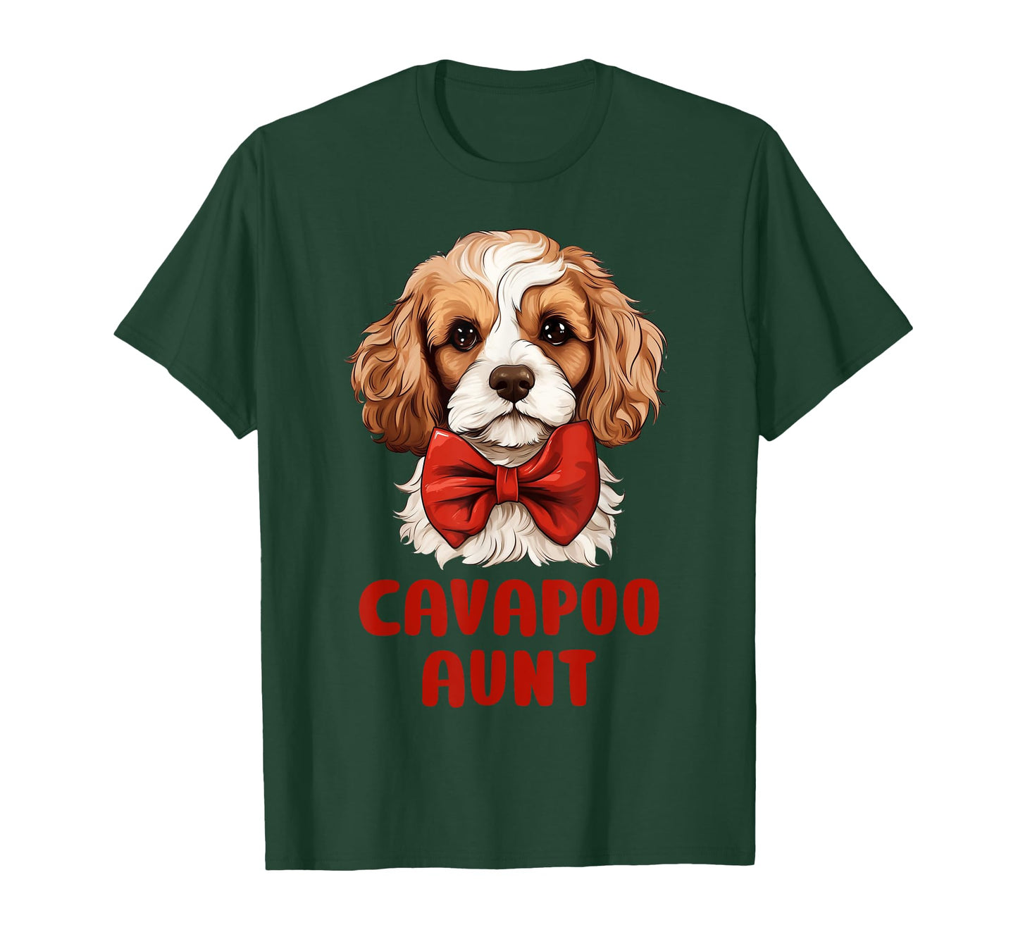 Cute Cavapoo Aunt Dog Lovers Gift Funny Puppy Cavapoo Owner T-Shirt