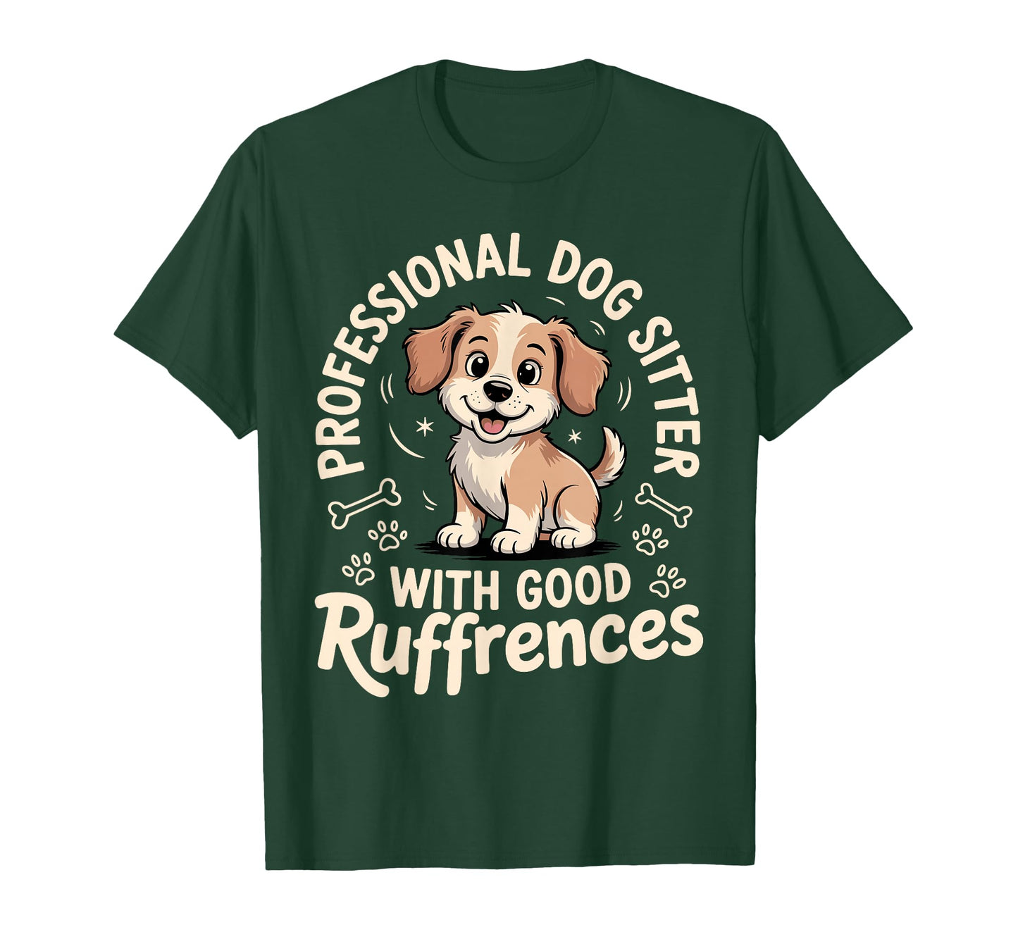 Funny Dog Sitter Design for Men Women Pet Sitting Dog Sitter T-Shirt