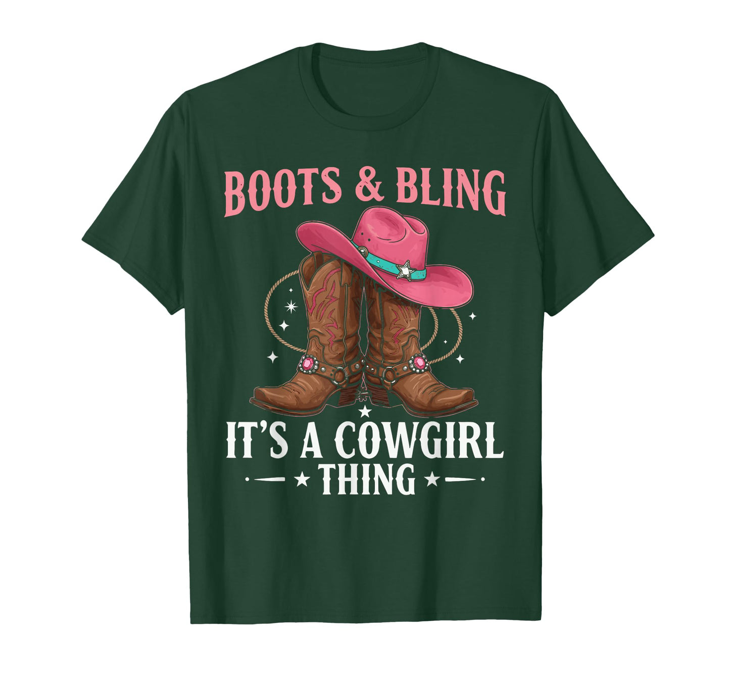 Howdy Western CountryRodeo Boots & Bling its a Cowgirl Thing T-Shirt