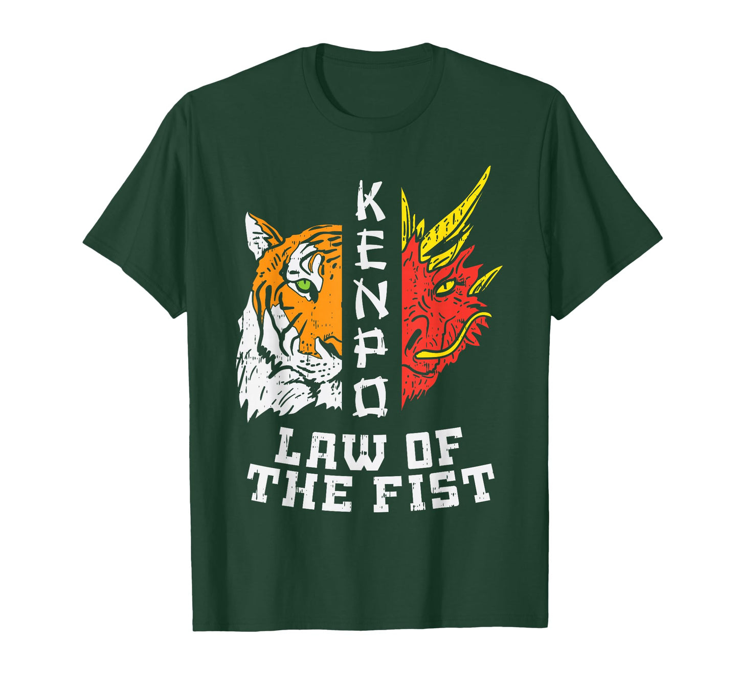 Kenpo Law Of Fist Tiger Dragon Kempo Karate Men Women Gift T-Shirt