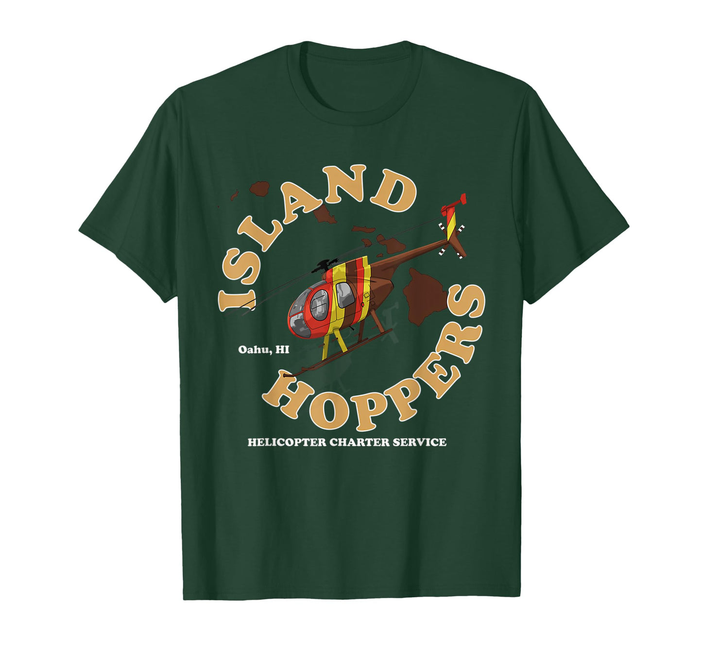 Magnum Island Helicopter Charter Service Hoppers T-Shirt