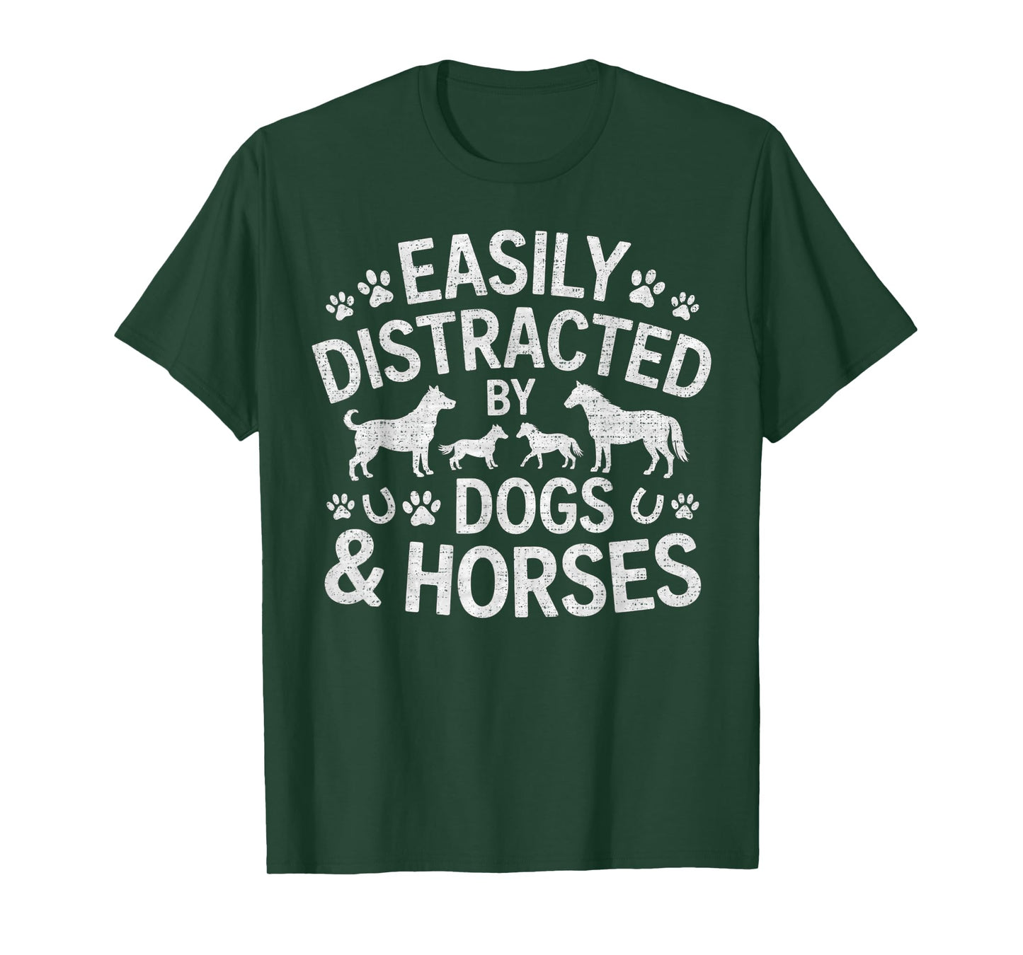 Easily Distracted by Dogs and Horses T-Shirt