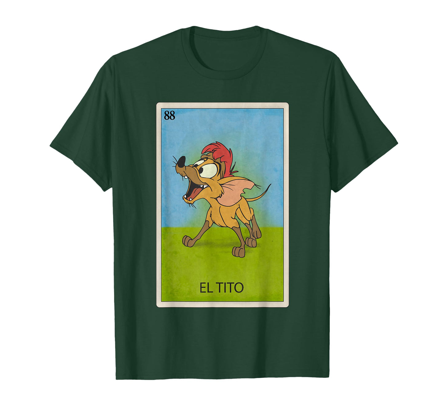 Disney Oliver & Company El Tito Lotería Card Poster T-Shirt