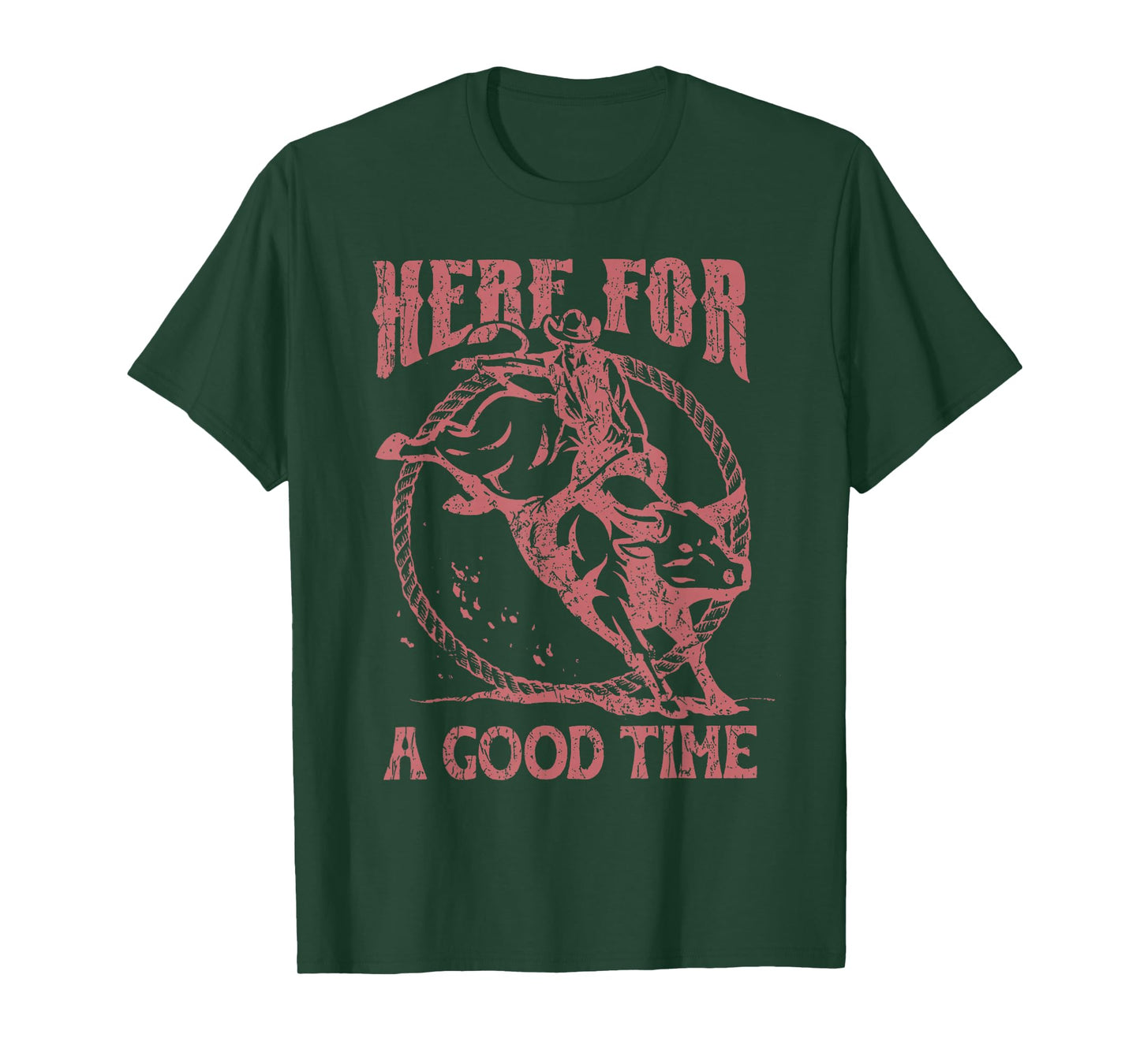 Here For A Good Time Cowboy Cowgirl Western Country Music T-Shirt
